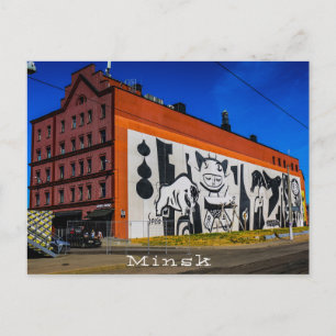 Cartão Postal Bielorrússia Б е л а у р с ь М и  a Minsk н a Graf