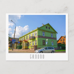 Cartão Postal Bielorrússia Grodno Paisagem Urbana Arquitetura da