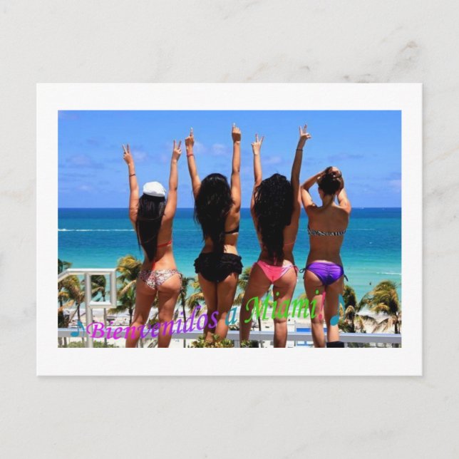 Cartão Postal Bienvenidos. (Frente)