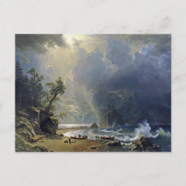 Cartão Postal Bierstadt Puget Sound Coast Painting