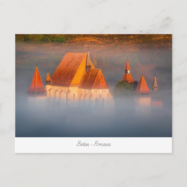 Cartão Postal Biertan, Transilvânia (Frente)