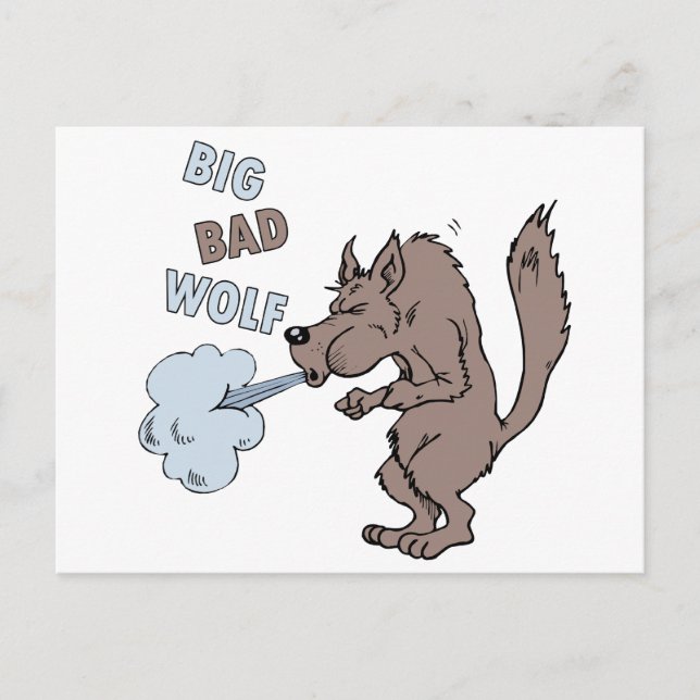 Cartão Postal Big Bad Wolf (Frente)