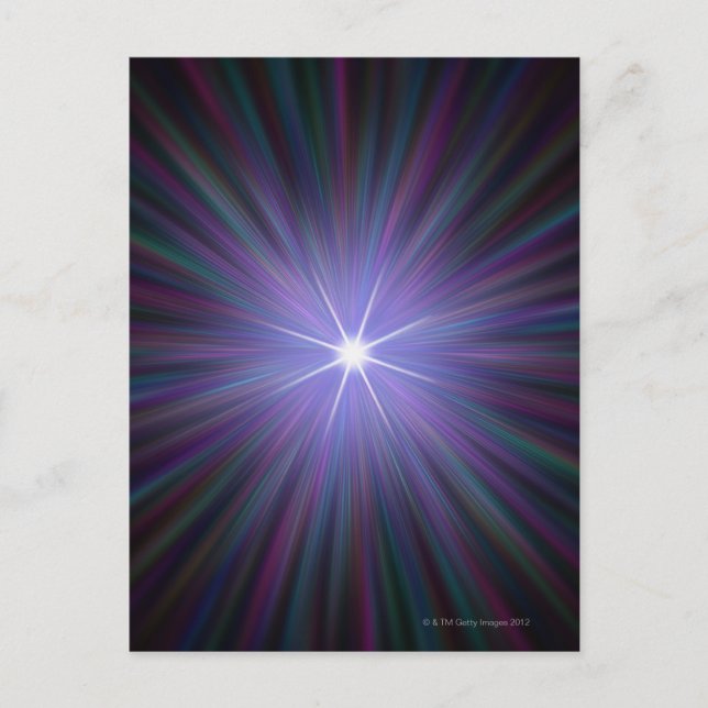 Cartão Postal Big Bang, obra de arte computacional conceitual. (Frente)