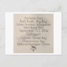 Cartão Postal Big Bay Madeline Island Words Postcard