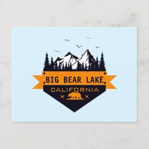Cartão Postal Big Bear Lake California - Nome Personalizado