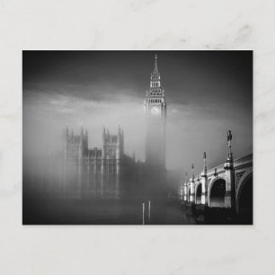 Cartão Postal Big Ben Através da Névoa