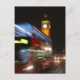 Cartão Postal Big Ben - Double Decker Bus - Cartão-postal de Lon