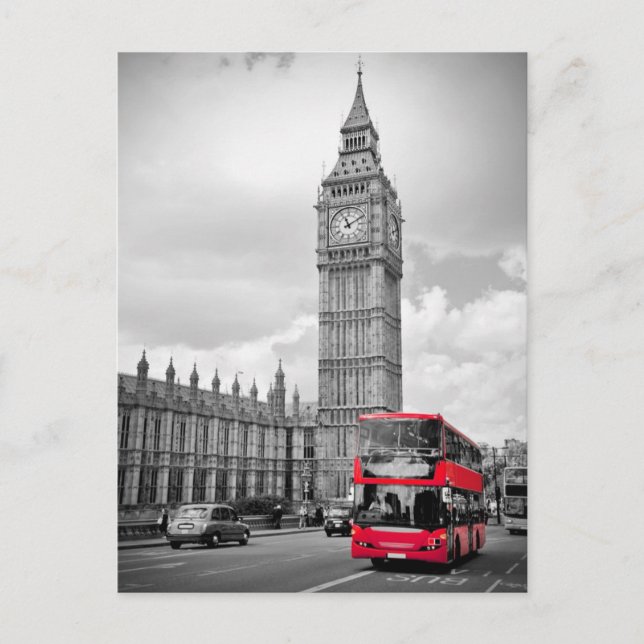 Cartão Postal Big Ben London (Frente)