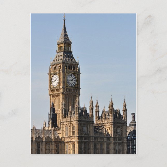 Cartão Postal Big Ben Londres (Frente)