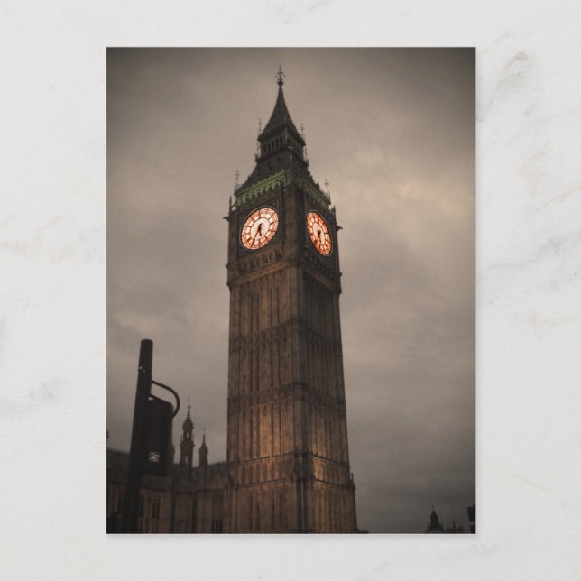 Cartão Postal Big Ben, Londres (Frente)