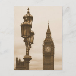 Cartão Postal Big Ben no Fundo - Cartão-postal