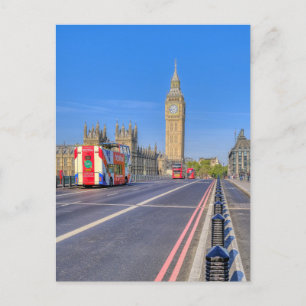 Cartão Postal "Big Ben" Westminster, London UK Postcard