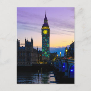 Cartão Postal "Big Ben" Westminster, London UK Postcard