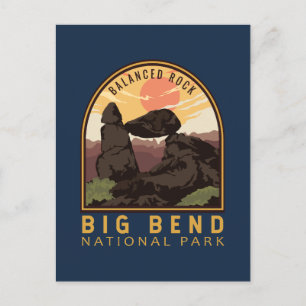 Cartão Postal Big Bend National Park Balanced Rock Emblem