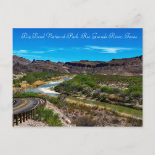 Cartão Postal Big Bend National Park Rio Grande Rio Texas