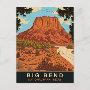 Cartão Postal Big Bend, National Park, Texas, Viagem
