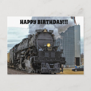 Cartão Postal Big Boy 4014 Steam Train Birthday