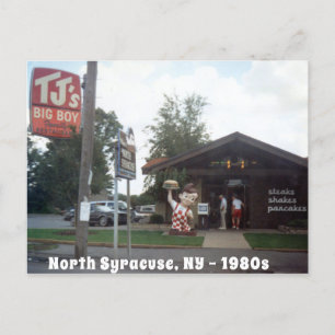 Cartão Postal Big Boy North Syracuse 1980 do TJ