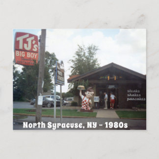Cartão Postal Big Boy North Syracuse 1980 do TJ