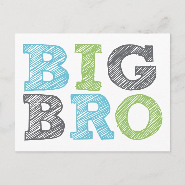 Cartão Postal Big Bro (Frente)