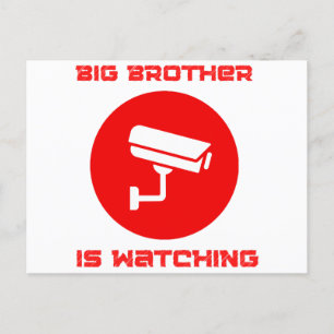 Cartão Postal Big Brother está assistindo a soc de 1984