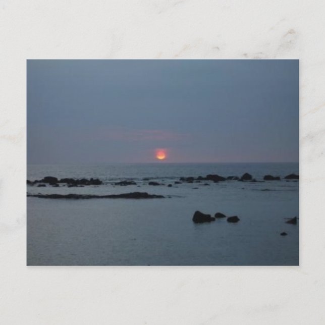 Cartão Postal Big Island Sunset (Frente)