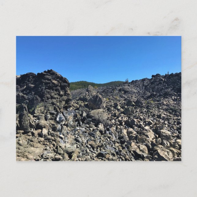 Cartão Postal Big Obsidian Flow, Oregon (Frente)