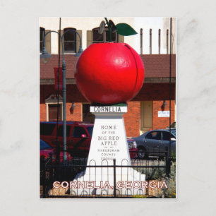 Cartão Postal BIG RED APPLE - Cornelia, Geórgia