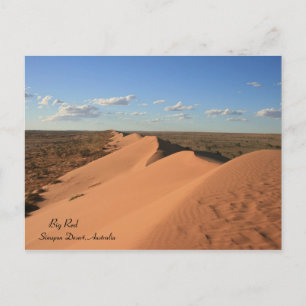 Cartão Postal Big Red Sand Dune, Austrália - Cartão-postal