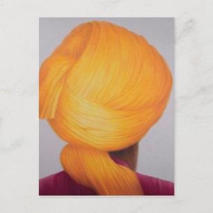 Cartão Postal Big Saffron Turban