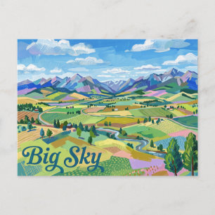 Cartão Postal Big Sky Montana