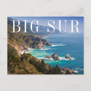 Cartão Postal Big Sur Costa da Califórnia   Feliz Aniversário