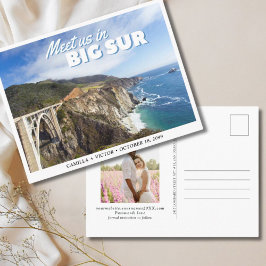 Cartão Postal Big Sur Wedding Bixby Salve o Cartão-Postal