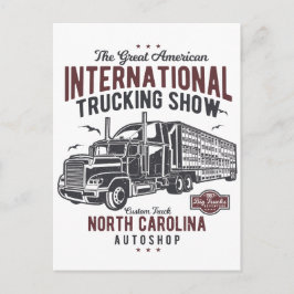Cartão Postal Big Truck Show North Carolina Compro Automático