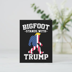 Cartão Postal Bigfoot Com Eleições Trump 2024