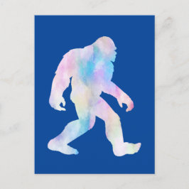 Cartão Postal Bigfoot de Aquarela