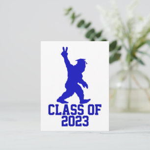 Cartão Postal Bigfoot Engraçado Turma de 2023 - Formatura 2023