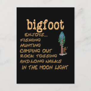 Cartão Postal Bigfoot Enjoys