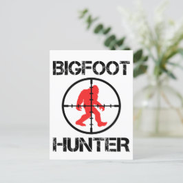 Cartão Postal Bigfoot Hunter Funny Bigfoot Lover
