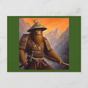 Cartão Postal Bigfoot Samurai