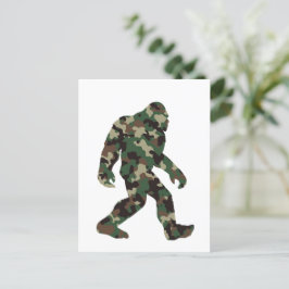 Cartão Postal Bigfoot Sasquatch Camo