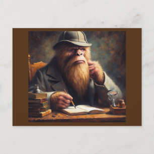 Cartão Postal Bigfoot Sherlock Holmes