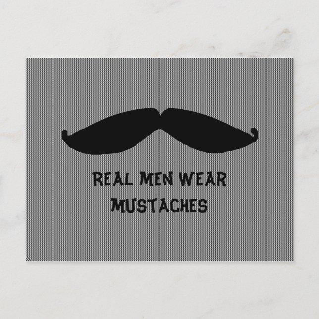 Cartão Postal Bigode com Diversão (Frente)