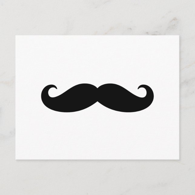 Cartão Postal bigode, design de bigode de bigode (Frente)