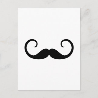 Cartão Postal Bigode Elegante