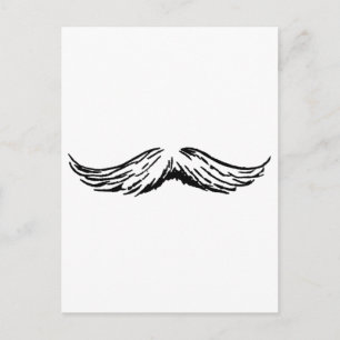 Cartão Postal Bigode O Zazzle MUSEUM