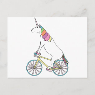 Cartão Postal Bike Anel da Unicórn W/ Unicorn Horn Rodas Nocada