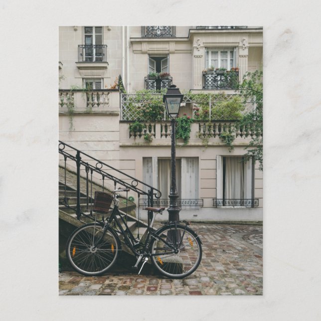 Cartão Postal Bike e Cidade Francesas (Frente)