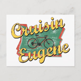 Cartão Postal Bike Eugene Cruise Oregon