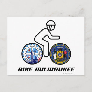 Cartão Postal Bike Milwaukee